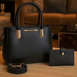 Kit Lua + Carteira Preto - Debora Ribeiro Bolsas