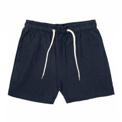 Short Linho Azul Marinho - Debora Ribeiro Bolsas