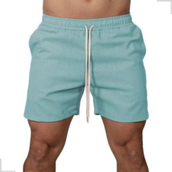 Short Linho Azul Bebê - Debora Ribeiro Bolsas