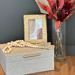 Caixa Decorativa em Tecido New York - DECORABI