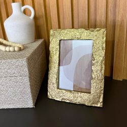 Porta Retrato Dubai Dourado - DECORABI
