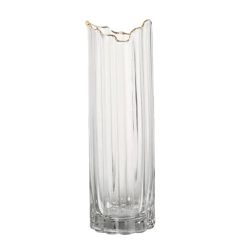 Vaso de Vidro com Detalhe em Ouro - DECORABI