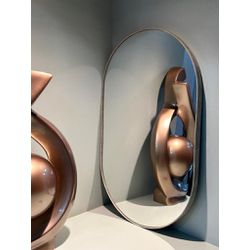 Espelho Decorativo Adnet Oval Orgânico Moldura Cou... - Decora loja