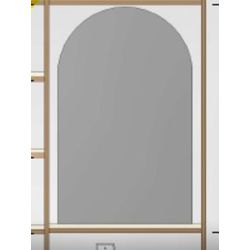 Espelho Oval Janelinha 65x80 com LED Pilha ou Fon... - Decora loja