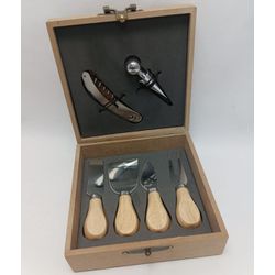 Kit Queijo e Vinho na Maleta - 1D0E194 - Decorar Criando