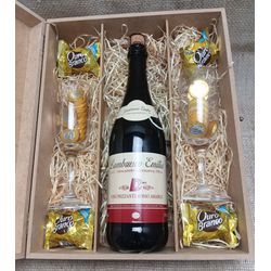 Caixa Personalizada para Espumante e Taças - 1D0E9... - Decorar Criando