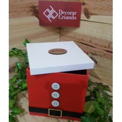 Embalagem Para Panetone Vermelha - 10821D1 - Decorar Criando