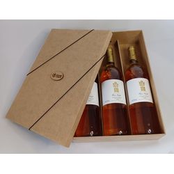 Caixa Personalizada para 3 Garrafas - 1A4FE94 - Decorar Criando