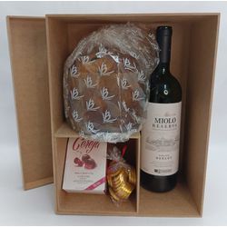 Embalagem para Panetone e Vinho Personalizada - 1A... - Decorar Criando