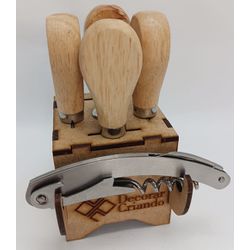 Kit Queijo e Vinho - 1A8CD2B - Decorar Criando