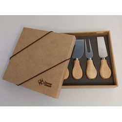 Kit Queijo Luxo - Brinde Corporativo - 1A50177 - Decorar Criando