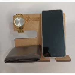 Suporte para Celular/carteira/relógio - 1C5E200 - Decorar Criando