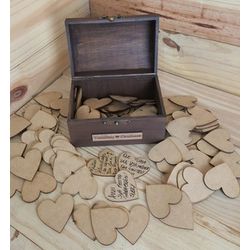 Baú com corações de 6,5 cm - DA774D - Decorar Criando