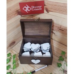 Baú de Mensagens Personalizado - 1206A6E - Decorar Criando