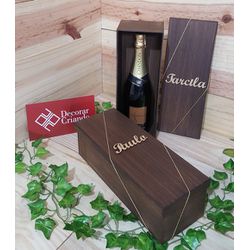 Caixa para Espumante Personalizada - 750 ml - 110E... - Decorar Criando