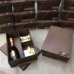 Caixa personalizada para Padrinhos - C41F23 - Decorar Criando