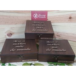Caixa Personalizada para Pais dos Noivos - C6851E - Decorar Criando