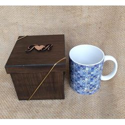 Caixa para Caneca - Envelhecida - DD97DA - Decorar Criando