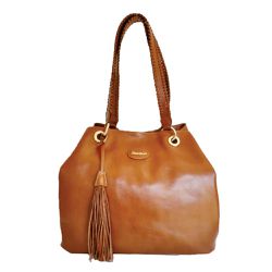 Bolsa Poucelle em Couro / Whisky - 2495-WSKY - DEDMARCALCADOS