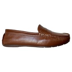 Sapato Mocassim Feminino Couro Marrom