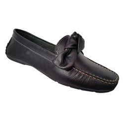 Mocassim Em Couro Preto - ELAINE24-PTO - DEDMARCALCADOS