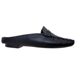 Sapato Mocassim Mule Feminino Couro Legítimo Amarelo