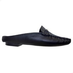 Mocassim em Couro Preto - ELAINE66-PRETO - DEDMAR CALÇADOS