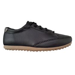 Tênis feminino em Sintético Preto e Prata