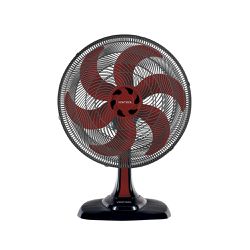 VENTILADOR OSCILANTE MESA 6P 50CM PRETO VERMELHO 1... - Degraus Materiais de Construção