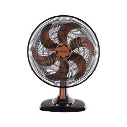 VENTILADOR OSCILANTE MESA 6P 50CM PRETO BRONZE 127... - Degraus Materiais de Construção