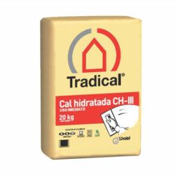 CAL HIDRATADA COMUM CHIII 20KG TRADICAL - Degraus Materiais de Construção