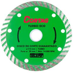 DISCO DIAMANTADO ECO TURBO CORTAG 110 MM - Degraus Materiais de Construção