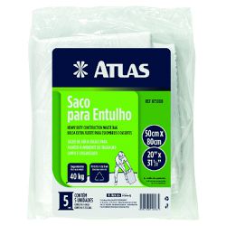 Saco Para Entulho Com 5 Unidades - Atlas - Degraus Materiais de Construção