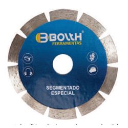 DISCO DIAMANTADO SEGMENTADO ESPECIAL 110MM F20 BOL... - Degraus Materiais de Construção