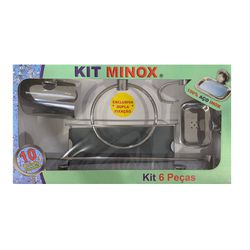 Kit Acessórios Para Banheiro Aço Inox 6 Peças Mino... - Degraus Materiais de Construção