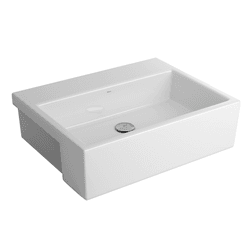 Cuba Lavabo banheiro semi encaixe Deca L843 Branco... - Degraus Materiais de Construção