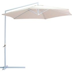 Ombrelone Guarda Sol Malibu 3M Jardim/Piscina Bege... - Degraus Materiais de Construção