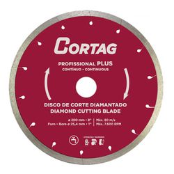 DISCO DIAMANTADO CONTINUO PROFISSIONAL PLUS 200 MM... - Degraus Materiais de Construção