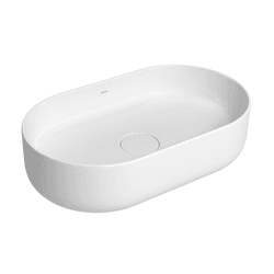 Cuba Oval De Apoio 50 Cm Slim L.14050.17 Branco De... - Degraus Materiais de Construção