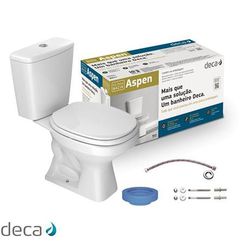 Kit completo bacia com caixa acoplada Aspen Deca K... - Degraus Materiais de Construção