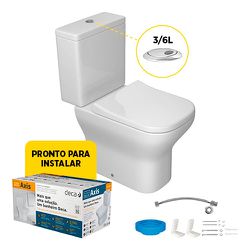 Kit completo bacia com caixa acoplada Axis Deca KP... - Degraus Materiais de Construção