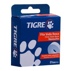 FITA VEDA ROSCA 25MT TIGRE - Degraus Materiais de Construção