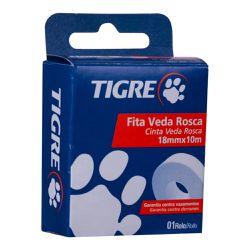 FITA VEDA ROSCA 10MT TIGRE - Degraus Materiais de Construção