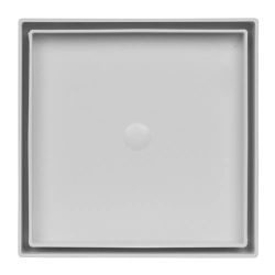 Ralo Oculto Quadrado Universal de 10x10cm Branco A... - Degraus Materiais de Construção