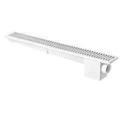 Ralo Linear Modulável Branco 50x7cm 4025 Herc - Degraus Materiais de Construção