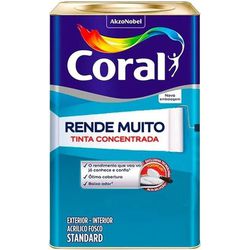 Tinta Acrílica Coral Rende Muito Cores 16L - Degraus Materiais de Construção