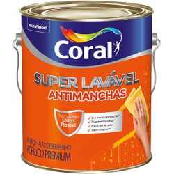 TINTA SUPER LAVAVEL ANTIMANCHAS EGGSHELL 3,6L BRAN... - Degraus Materiais de Construção