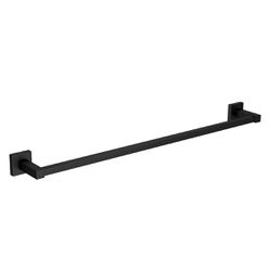 Porta Toalha Barra Quadratta Black Matte 60Cm Deca - Degraus Materiais de Construção