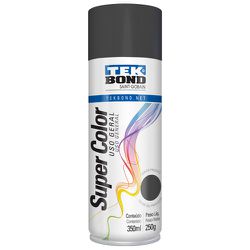 Tinta Spray Super Color Preto Fosco Uso Geral 350m... - Degraus Materiais de Construção