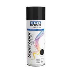 Tinta Spray Super Color Preto Brilhante Uso Geral ... - Degraus Materiais de Construção